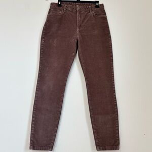 Patagonia Everyday Cords Organic Cotton Corduroy Slim Fit Ankle Pants Women's 30